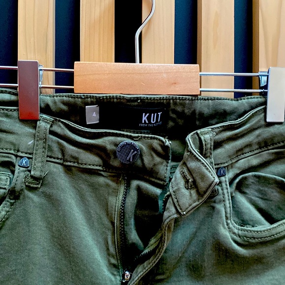 Kut From the Kloth jeans in rich army green. - Picture 1 of 9